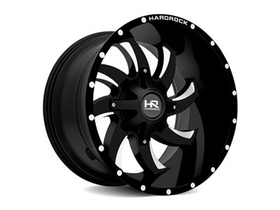 Hardrock Offroad Devious Satin Black Milled 6-Lug Wheel; 20x9; 0mm Offset (15-22 Colorado)