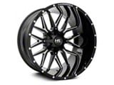 Hardrock Offroad Affliction Gloss Black Milled 6-Lug Wheel; 20x12; -44mm Offset (15-20 F-150)