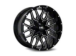 Hardrock Offroad Commander Gloss Black Milled 6-Lug Wheel; 20x10; -19mm Offset (15-20 F-150)