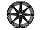 Hardrock Offroad Hardcore Gloss Black Milled 6-Lug Wheel; 20x12; -44mm Offset (15-20 F-150)