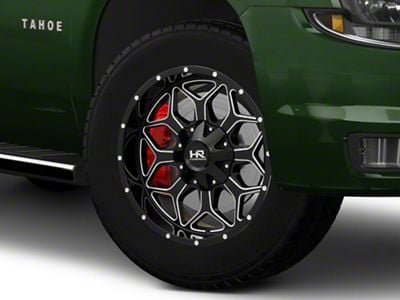 Hardrock Offroad Indestructible Gloss Black Milled 6-Lug Wheel; 20x10; -19mm Offset (15-20 Tahoe)