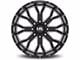 Hardrock Offroad Slammer Xposed Gloss Black Milled 6-Lug Wheel; 22x12; -44mm Offset (15-20 Tahoe)