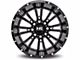 Hardrock Offroad Spine Xposed Gloss Black Milled 6-Lug Wheel; 20x10; -19mm Offset (15-20 Tahoe)