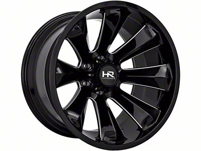 Hardrock Offroad Xplosive Xposed Gloss Black Milled 6-Lug Wheel; 20x10; -19mm Offset (15-20 Tahoe)