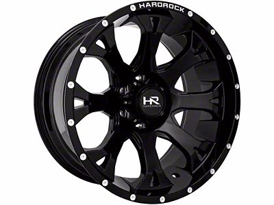 Hardrock Offroad BloodShot Xposed Gloss Black 6-Lug Wheel; 20x10; -19mm Offset (15-20 Yukon)