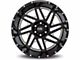 Hardrock Offroad Bones Xposed Gloss Black Milled 6-Lug Wheel; 20x12; -44mm Offset (15-20 Yukon)