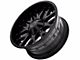 Hardrock Offroad Affliction Gloss Black 8-Lug Wheel; 20x9; 0mm Offset (23-24 F-250 Super Duty)