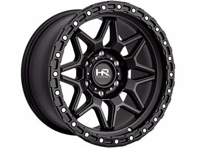 Hardrock Offroad H105 Matte Black 6-Lug Wheel; 17x9; 1mm Offset (24-25 Ranger)