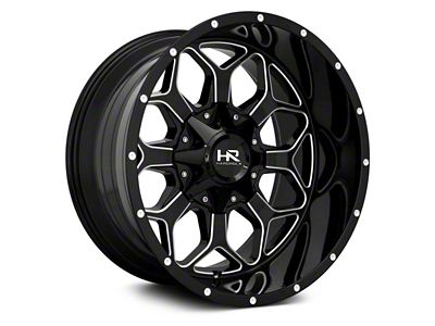 Hardrock Offroad Indestructible Gloss Black Milled 5-Lug Wheel; 20x12; -51mm Offset (94-01 RAM 1500)