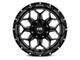 Hardrock Offroad Indestructible Gloss Black Milled 5-Lug Wheel; 20x12; -51mm Offset (94-01 RAM 1500)