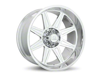 Hardrock Offroad H906 Polished 8-Lug Wheel; 22x12; -51mm Offset (94-02 RAM 3500 SRW)