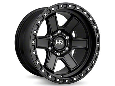 Hardrock Offroad H104 Matte Black 6-Lug Wheel; 17x9; -12mm Offset (99-06 Sierra 1500)