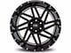 Hardrock Offroad Bones Xposed Gloss Black Milled 6-Lug Wheel; 20x12; -44mm Offset (23-25 Canyon)