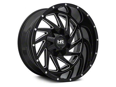 Hardrock Offroad Crusher Gloss Black Milled 6-Lug Wheel; 20x9; 0mm Offset (23-25 Canyon)