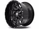 Hardrock Offroad Crusher Gloss Black Milled 6-Lug Wheel; 20x10; -19mm Offset (21-24 F-150)