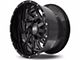 Hardrock Offroad Crusher Gloss Black Milled 6-Lug Wheel; 20x12; -44mm Offset (21-24 F-150)