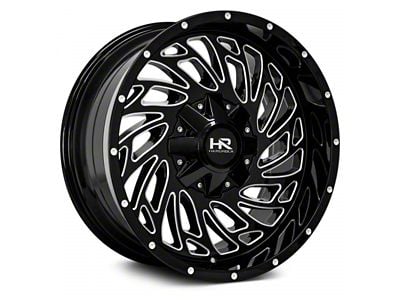 Hardrock Offroad Attack Gloss Black Milled 8-Lug Wheel; 20x12; -51mm Offset (11-16 F-350 Super Duty SRW)