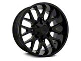 Hardrock Offroad Affliction Gloss Black 6-Lug Wheel; 22x10; -19mm Offset (19-25 RAM 1500)