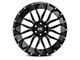 Hardrock Offroad Affliction Gloss Black Milled 8-Lug Wheel; 22x12; -44mm Offset (06-08 RAM 1500 Mega Cab)