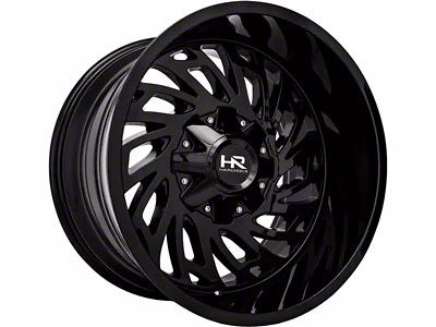 Hardrock Offroad Attack Gloss Black 5-Lug Wheel; 20x10; -19mm Offset (09-18 RAM 1500)