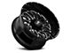 Hardrock Offroad BlackTop Xposed Gloss Black Milled 5-Lug Wheel; 20x12; -44mm Offset (02-08 RAM 1500, Excluding Mega Cab)
