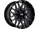 Hardrock Offroad Commander Gloss Black Milled 5-Lug Wheel; 20x10; -19mm Offset (09-18 RAM 1500)