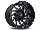 Hardrock Offroad Crusher Gloss Black 5-Lug Milled Wheel; 20x9; 0mm Offset (09-18 RAM 1500)