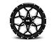 Hardrock Offroad Reckless Xposed Gloss Black Milled 6-Lug Wheel; 22x12; -51mm Offset (19-25 RAM 1500)