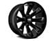 Hardrock Offroad Xplosive Xposed Gloss Black Milled 8-Lug Wheel; 22x12; -51mm Offset (19-24 RAM 2500)