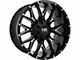 Hardrock Offroad H700 Affliction Gloss Black Milled 6-Lug Wheel; 20x9; 0mm Offset (19-23 Ranger)