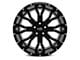 Hardrock Offroad Slammer Xposed Gloss Black Milled 6-Lug Wheel; 24x12; -44mm Offset (19-23 Ranger)