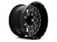 Hardrock Offroad Slammer Xposed Gloss Black Milled 6-Lug Wheel; 24x12; -44mm Offset (19-23 Ranger)