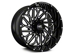 Hardrock Offroad BlackTop Xposed Gloss Black Milled 8-Lug Wheel; 22x12; -51mm Offset (07-10 Sierra 2500 HD)