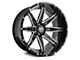 Hardrock Offroad Painkiller Xposed Gloss Black Milled 8-Lug Wheel; 20x12; -44mm Offset (07-10 Sierra 2500 HD)