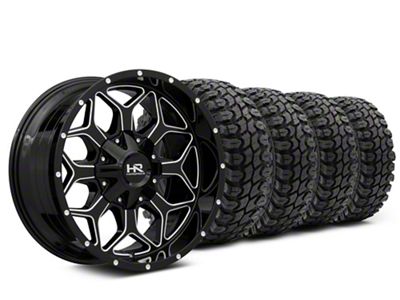 20x10 Hardrock Offroad Indestructible & 33in Gladiator Mud-Terrain X-Comp M/T Tire Package (14-18 Silverado 1500)