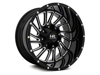 Hardrock Offroad Overdrive Gloss Black Milled 8-Lug Wheel; 20x12; -51mm Offset (07-10 Silverado 2500 HD)