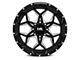 Hardrock Offroad Reckless Xposed Gloss Black Milled 8-Lug Wheel; 20x12; -44mm Offset (07-10 Silverado 2500 HD)