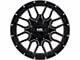 Hardrock Offroad H709 Commander Gloss Black Milled 8-Lug Wheel; 22x10; -25mm Offset (07-10 Silverado 3500 HD SRW)