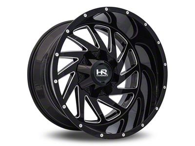 Hardrock Offroad Crusher Gloss Black Milled 6-Lug Wheel; 20x9; 0mm Offset (21-24 Tahoe)