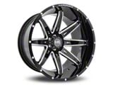 Hardrock Offroad PainKiller Xposed Gloss Black Milled 6-Lug Wheel; 20x12; -44mm Offset (21-24 Tahoe)