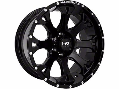 Hardrock Offroad BloodShot Xposed Gloss Black 6-Lug Wheel; 20x10; -19mm Offset (21-24 Yukon)