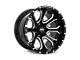 Hardrock Offroad BloodShot Xposed Gloss Black Milled 6-Lug Wheel; 20x12; -44mm Offset (19-23 Ranger)