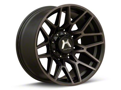 Hartes Metal Crossbow Gloss Black Machined with Satin Dark Tint 8-Lug Wheel; 20x10; -18mm Offset (01-06 Sierra 2500 HD)