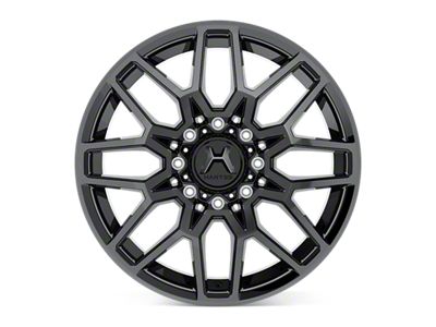 Hartes Metal Crossbow Gloss Black Machined with Satin Dark Tint 8-Lug Wheel; 22x12; -44mm Offset (01-06 Sierra 2500 HD)