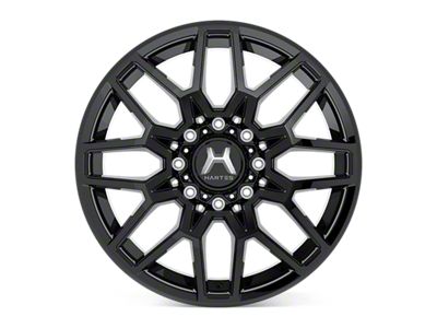 Hartes Metal Crossbow Satin Black 8-Lug Wheel; 20x10; -18mm Offset (01-06 Sierra 2500 HD)