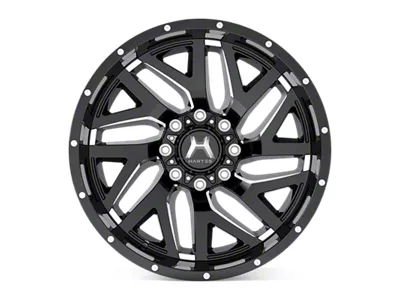 Hartes Metal Stealth Gloss Black Machined 8-Lug Wheel; 20x10; -18mm Offset (01-06 Sierra 2500 HD)