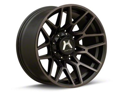 Hartes Metal Crossbow Gloss Black Machined with Satin Dark Tint 8-Lug Wheel; 20x9; 0mm Offset (01-06 Silverado 2500 HD)