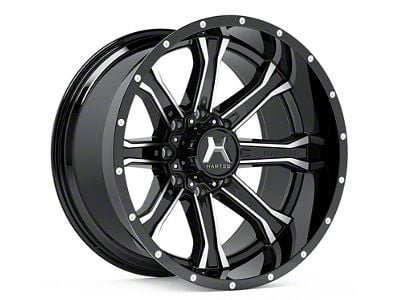 Hartes Metal Strike Gloss Black Milled 8-Lug Wheel; 20x9; 0mm Offset (03-09 RAM 2500)