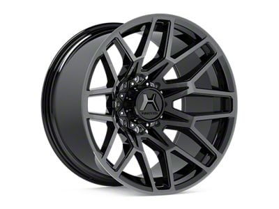 Hartes Metal Crossbow Gloss Black Machined with Satin Dark Tint 6-Lug Wheel; 22x12; -44mm Offset (04-08 F-150)