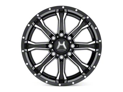 Hartes Metal Strike Gloss Black Milled 6-Lug Wheel; 20x10; -18mm Offset (04-08 F-150)